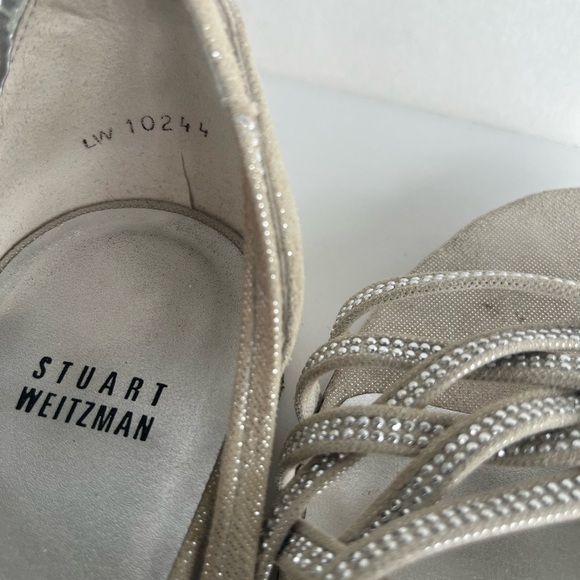 Stuart Weitzman Silver Sandals - Picture 4 of 10